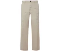 Pantaloni relaxed fit in twill di cotone
