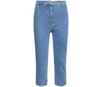 Jeans cropped dritti in denim