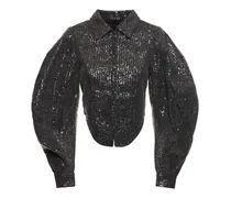 Giacca in twill con paillettes