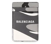 Balenciaga Porta carte di credito Everyday in pelle Grigio