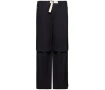 Pantaloni relaxed fit in cotone