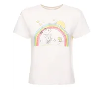 T-shirt Peanuts Rainbow in cotone