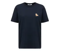 T-shirt Chillax Fox in cotone con patch