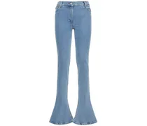 Jeans vita bassa in denim di cotone