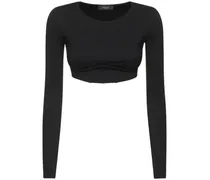 Crop top in techno jersey