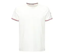 Moncler T-shirt in jersey di cotone stretch Bianco