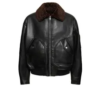 Giacca in similpelle / shearling