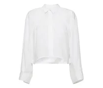 Poplin shirt w/cocoon sleeves