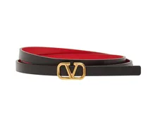 Cintura V Logo Signature in pelle 10mm