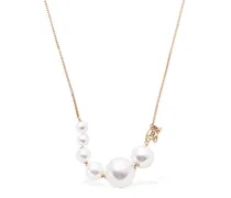 Dsquared2 Collana Dsq2 con perle d’imitazione Bianco