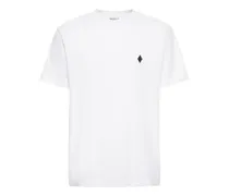 T-shirt Cross in jersey di cotone con ricamo