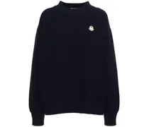 Moncler Maglia Moncler x Palm Angels in lana Navy