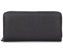 Continental zip around leather wallet