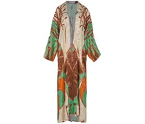 Vestito kimono Tropical Pea jacquard