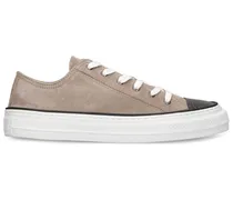 Sneakers low top in camoscio 20mm