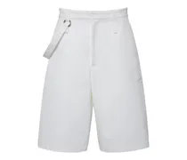 Bottega Veneta Shorts in twill di cotone Bianco