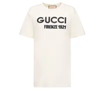Gucci T-shirt in jersey di cotone con logo Sunlight