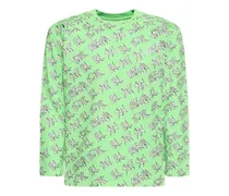 ERL T-shirt stampata Verde