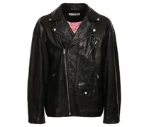 Giacca Liker in pelle distressed