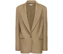 Embellished viscose oversize blazer
