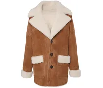 Cappotto oversize in shearling