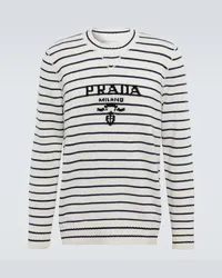 Prada Pullover in misto lana a righe Multicolore