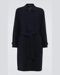 Giorgio Armani Cappotto in misto lana Blu