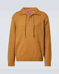 The Elder Statesman Pullover in cashmere e cotone Marrone