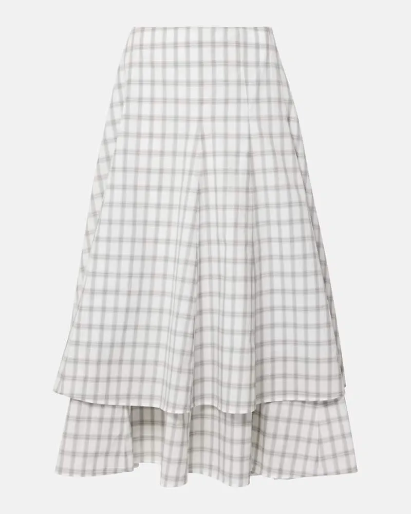 Loewe Gonna midi in cotone Bianco