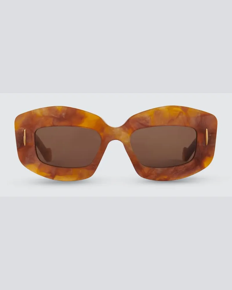 Loewe Occhiali da sole squadrati Anagram Marrone