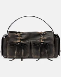 Acne Studios Borsa a spalla Multipocket in pelle Marrone