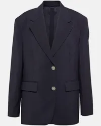 Prada Blazer in lana e mohair Nero