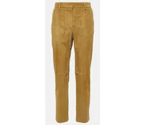 Pantaloni cropped Coleman in suede
