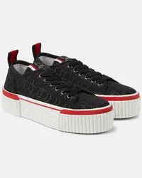 Christian Louboutin Sneakers Super Pedro CL con platform Nero