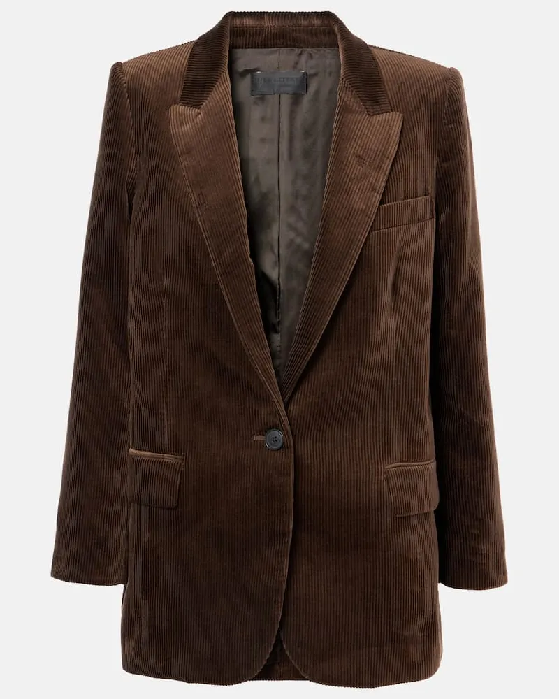 Nili Lotan Blazer Diane in velluto a coste Marrone