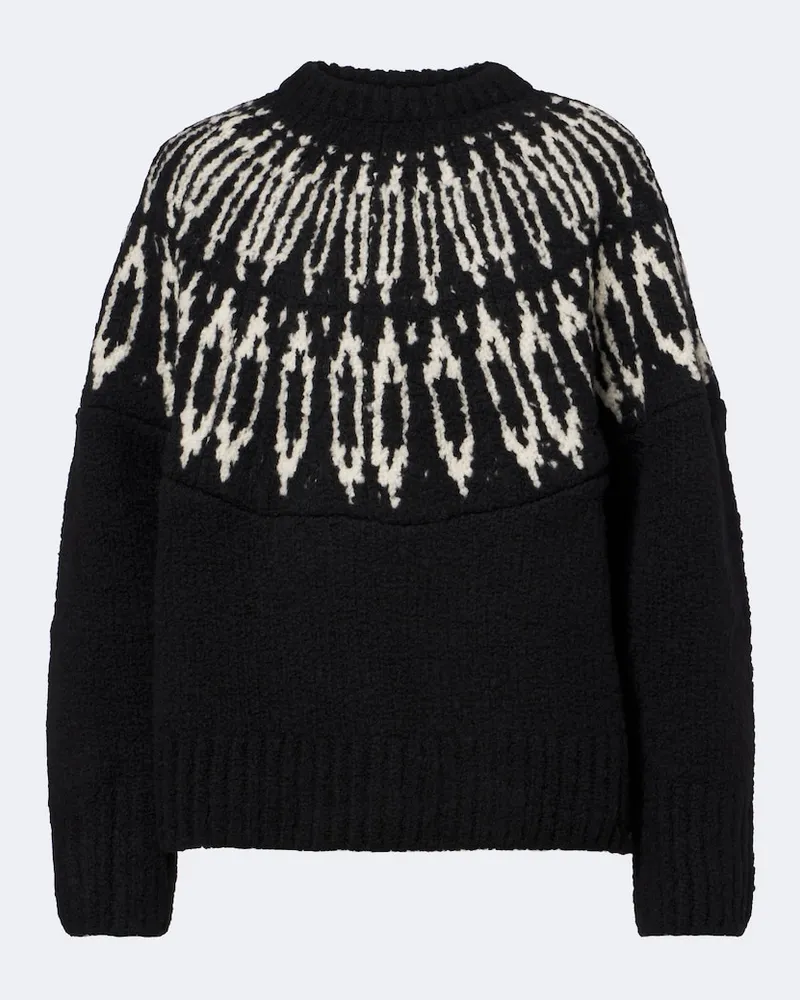 Altuzarra Pullover Coleman Fair Isle in lana Nero