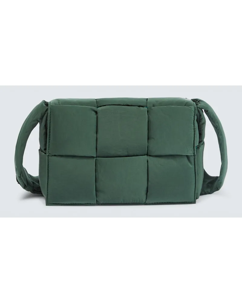 Bottega Veneta Borsa a tracolla Padded Tech Cassette Small Verde