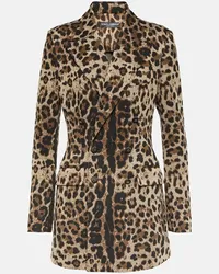 Dolce & Gabbana Blazer con stampa leopardata Multicolore