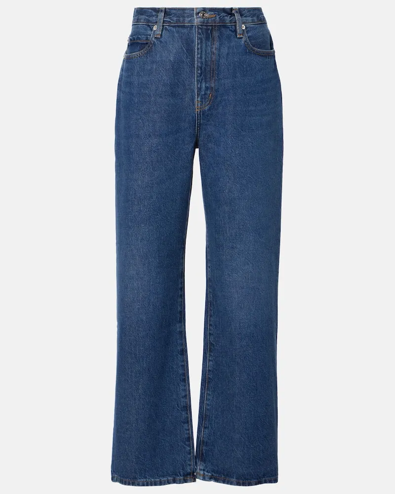 Frame Denim Jeans regular Le Jane Ankle a vita alta Blu