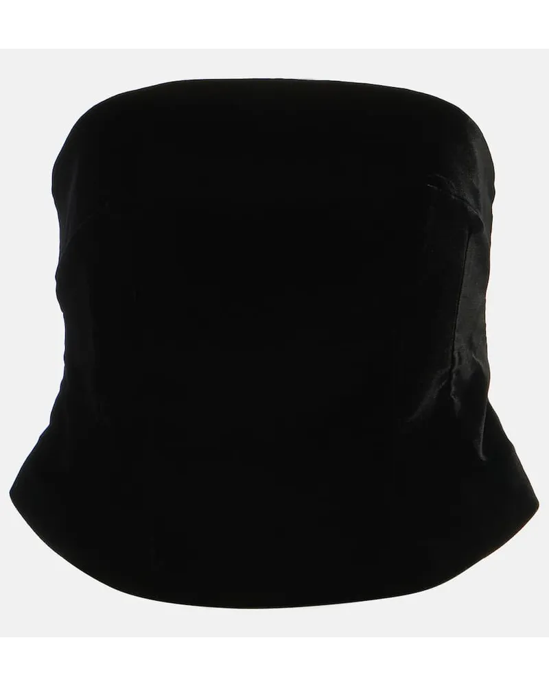 WARDROBE.NYC Top in velluto Nero