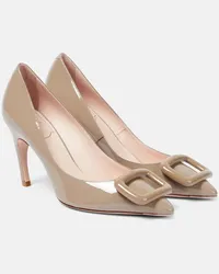 Roger Vivier Pumps Viv’ Choc in vernice Beige