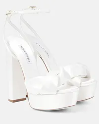 Aquazzura Bridal - Sandali Olie 140 in raso Bianco