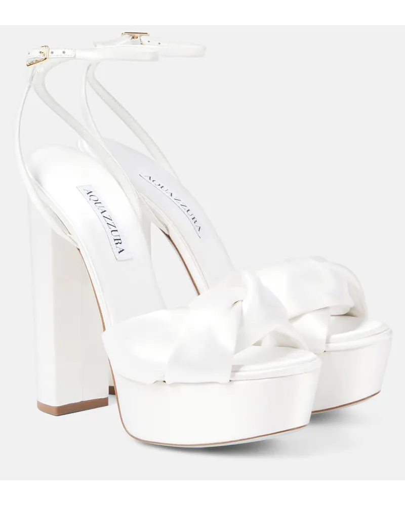 Aquazzura Bridal - Sandali Olie 140 in raso Bianco