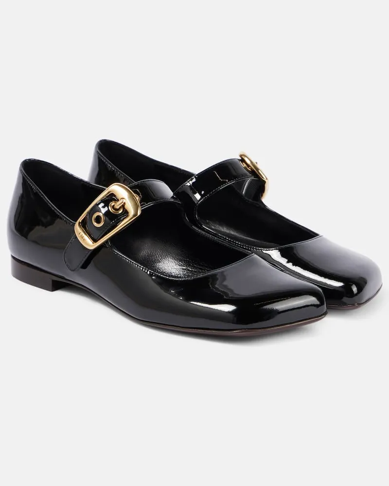 Chloé ChloÃ© Ballerine Mary Jane Polly in vernice Nero