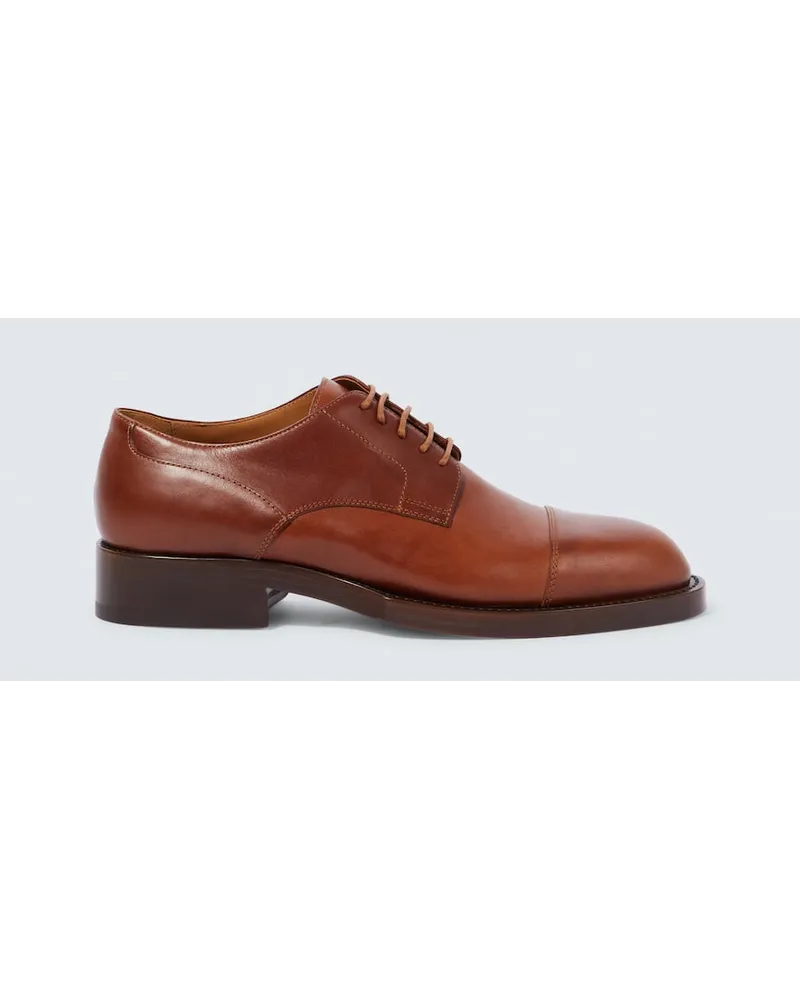 Dries van Noten Stringate in pelle Marrone