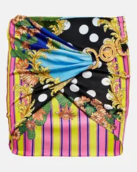 Versace Minigonna Medusa Palm Springs Multicolore