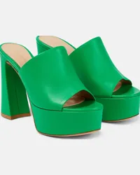 Gianvito Rossi Sandali Cannes in pelle con cristalli Verde