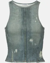 Acne Studios Tank top di jeans Elaia Blu