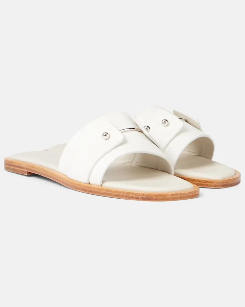 Christian Louboutin Sandali Chambelimule in pelle Bianco