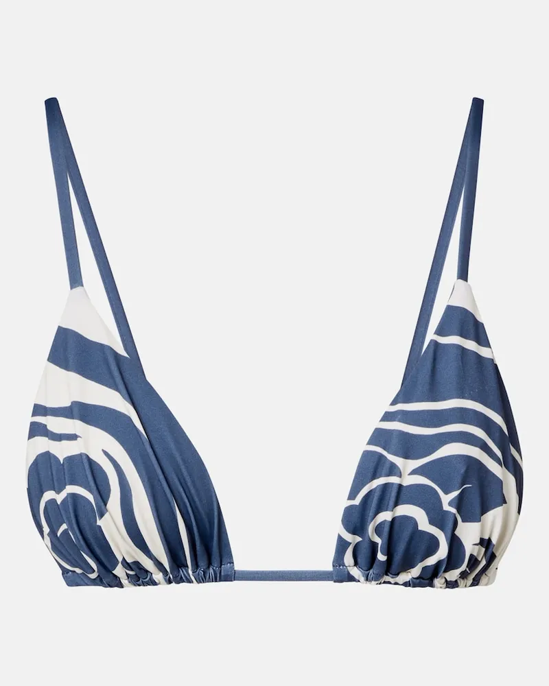 SIR Top bikini Lilou con stampa Blu